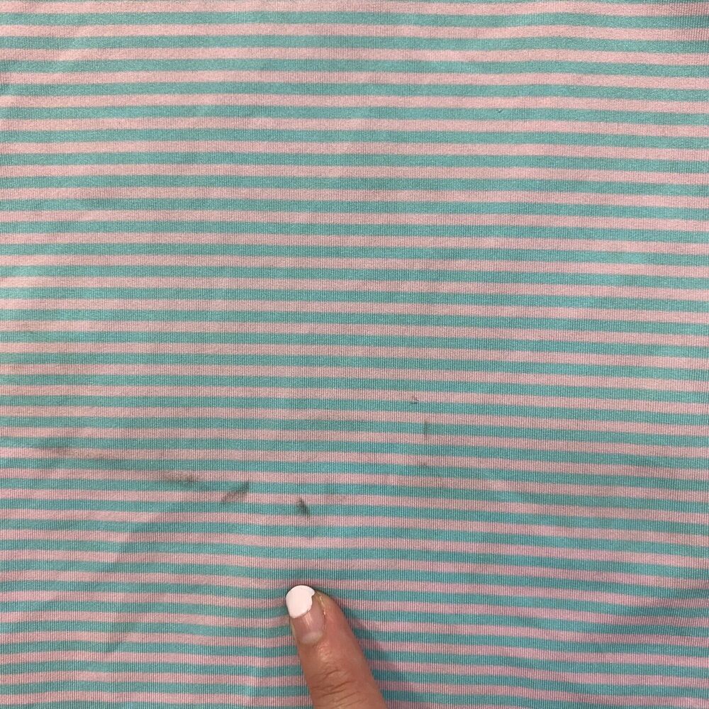 Peter Millar Polo Shirt Mens L Large Blue Pink Performance Summer Comfort *READ - Picture 4 of 16